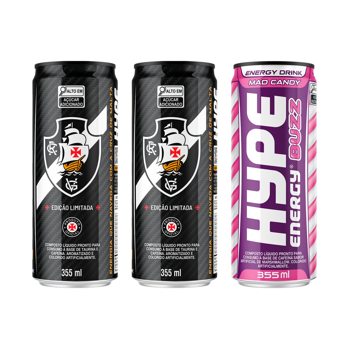 Kit c/3 Unidades - 2 Hype Original Vasco + 1 Hype Buzz – HYPE